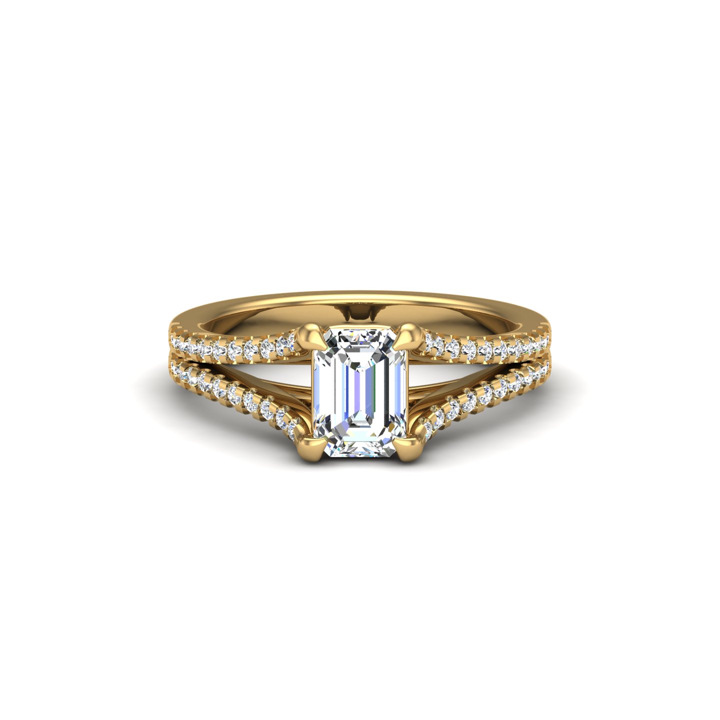 Edith Split Shank Engagement Ring